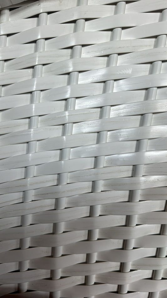 PVC Geflechtband Weiß 5m