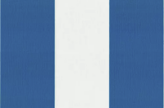 PVC Ersatzstoff Blau Weiß 1m x 2,18m Strandtauglich für raue Wetterbedingungen