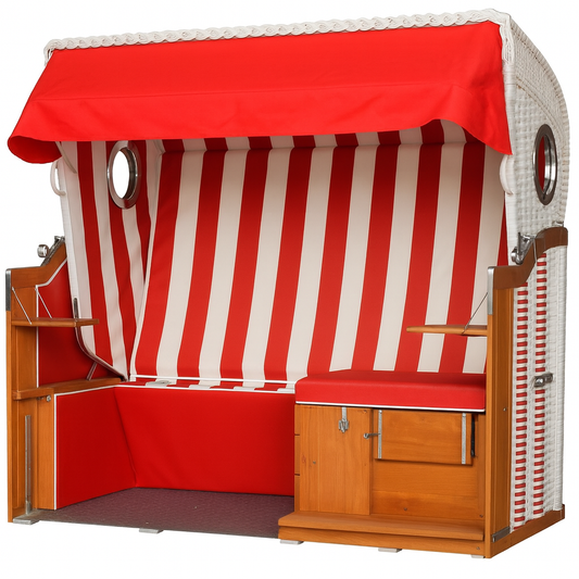 Barrierefreier Mehrgenerationen-Rollstuhl-Strandkorb