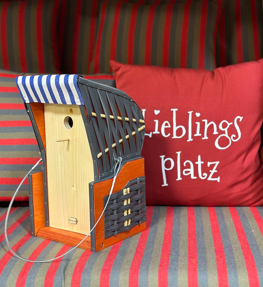 Strandkorb Vogelhaus