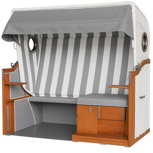 Barrierefreier Mehrgenerationen-Rollstuhl-Strandkorb