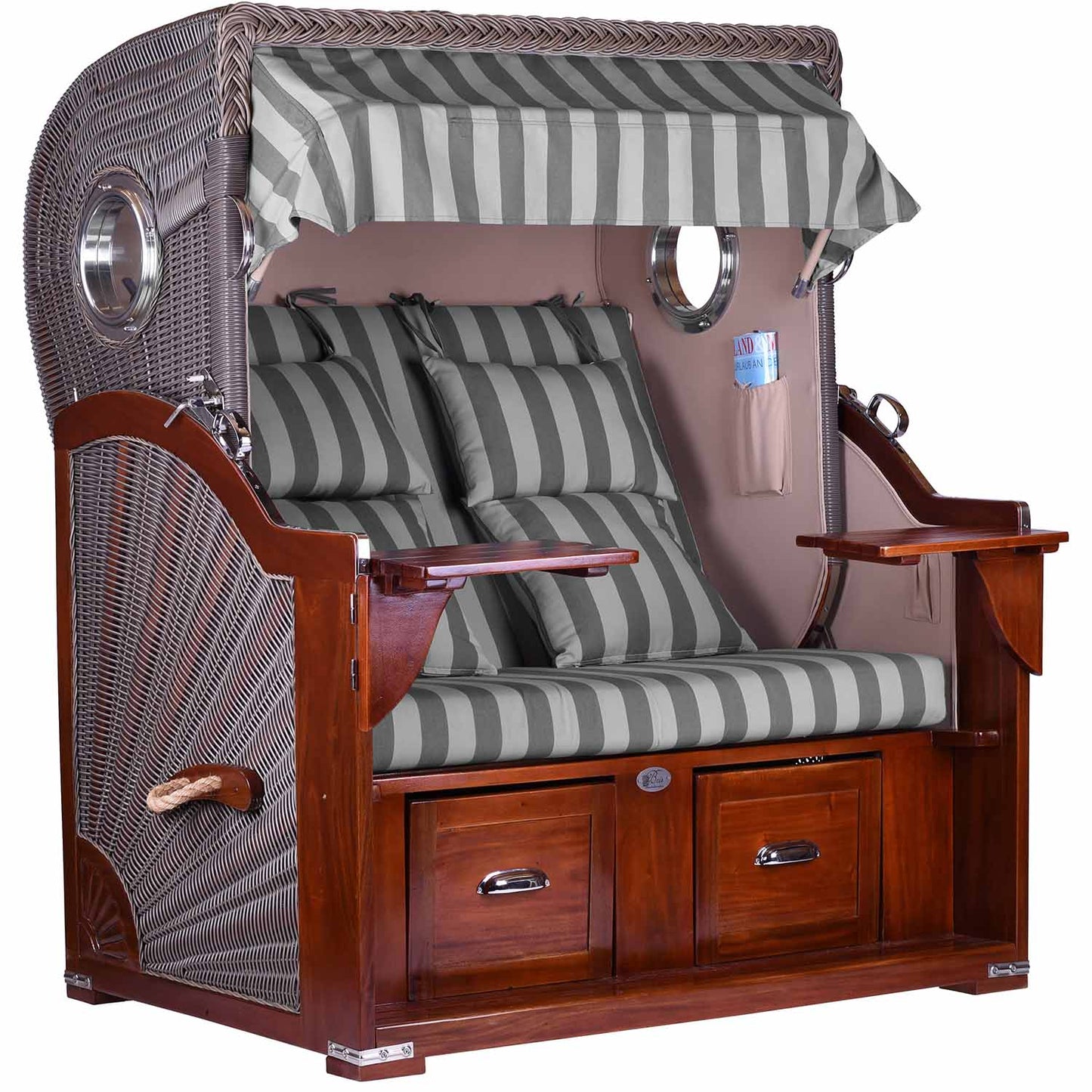 Komplett erbjudande strandstol Baltic comfort 2,5-sits hyttventilstyg Royal Maritim