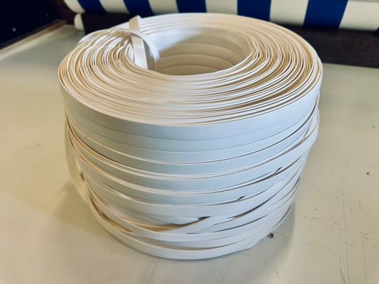 PVC Geflechtband Weiß 5m