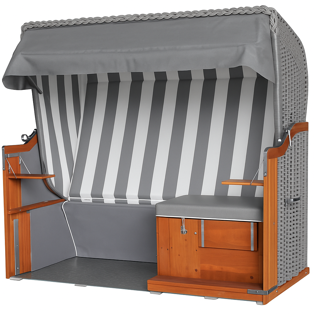 Barrierefreier Mehrgenerationen-Rollstuhl-Strandkorb