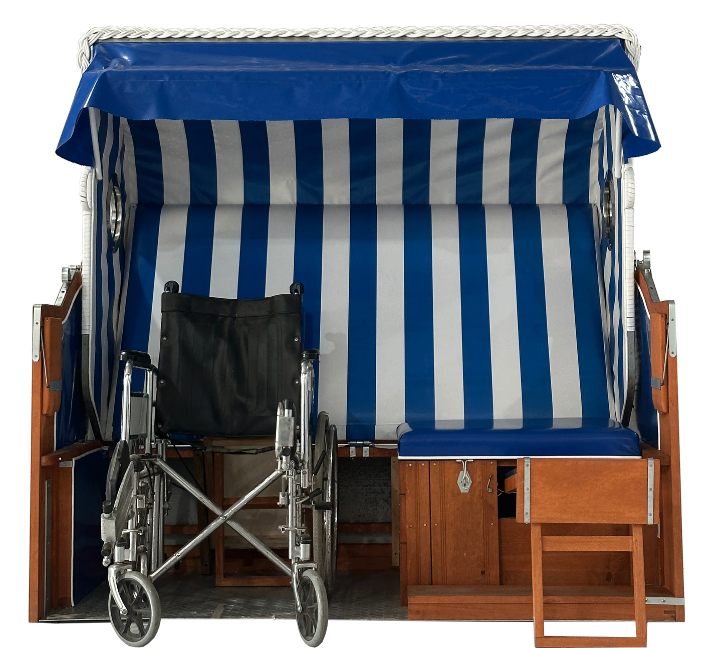 Barrierefreier Mehrgenerationen-Rollstuhl-Strandkorb