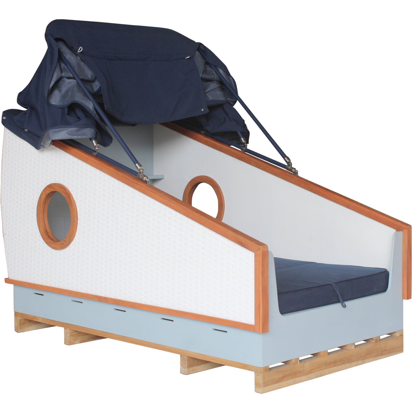 Schlafstrandkorb Modell Nautic – Für Hotel und Gewerbe