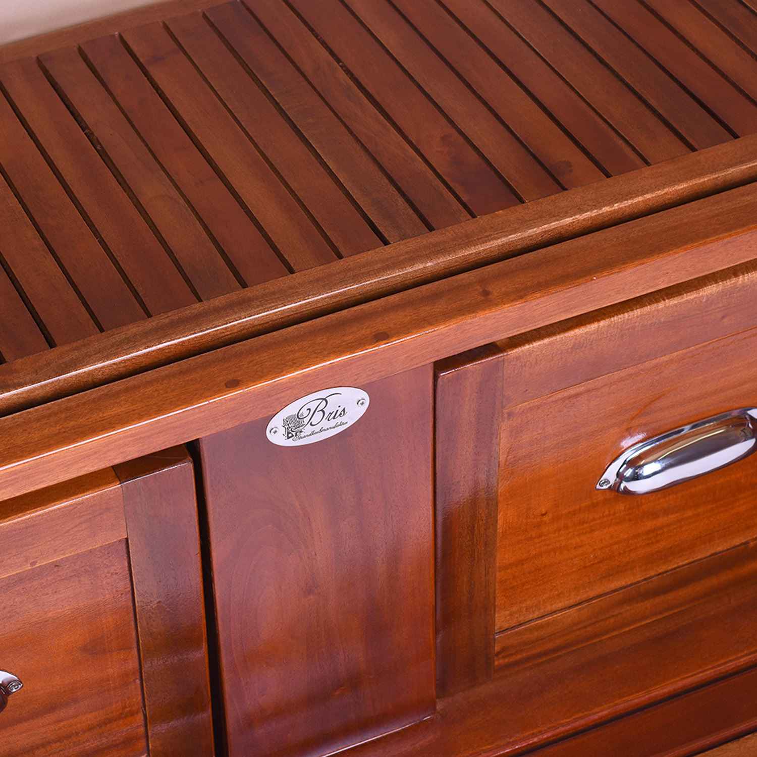 Strandkorb Baltikum 2,5 Sitzer Bullauge Stoff Royal Maritim - Stoffdetail