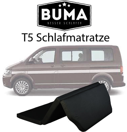 VW T5, T6 hopfällbar madrass liggunderlag Multiflexboard säng 185 x 148 x 8 cm